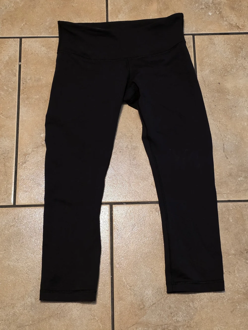 lululemon athletica Black Capri Leggings with High Waist